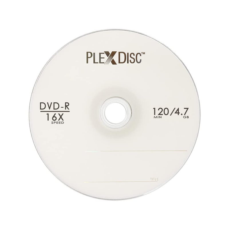 PlexDisc DVD-R 4.7GB 16x Logo Branded Recordable Media Disc - 100 Disc Spindle (FFP) 632-815-BX - Image 2